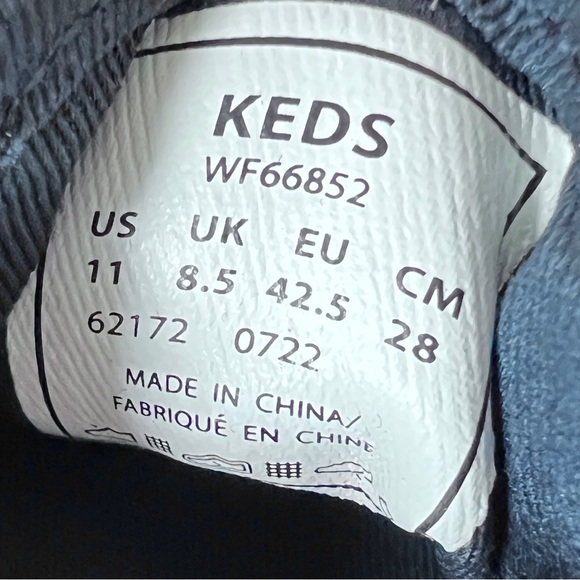 NEW Keds Double Decker Fair Isle Slip on sneakers size WM 11 Navy - Picture 13 of 13